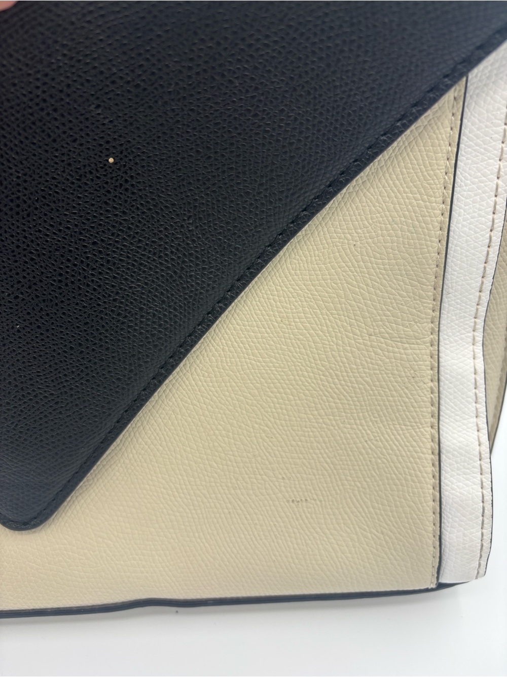 Zara Classic Top-Handle Satchel - Black & Cream (missing crossbody strap) - Picture 15 of 15